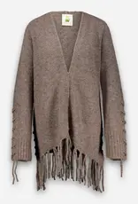 Princess goes Hollywood Vest Fringes Lace taupe