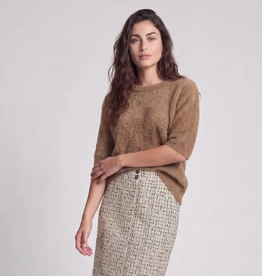 Marc Aurel Pullover Pelzoptik Mud K-Mouw