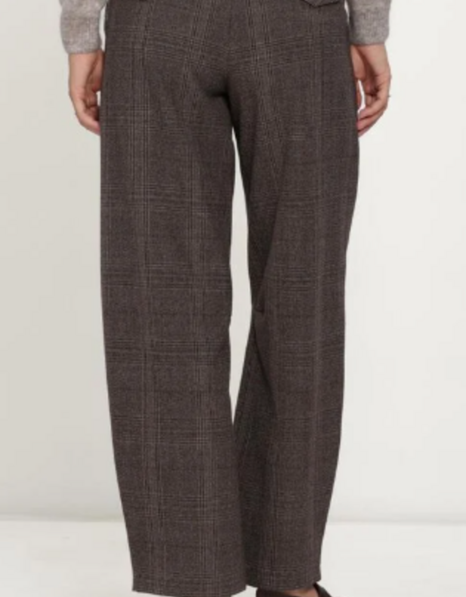 Cambio Pantalon Edita Mouline Check Brown/Grey