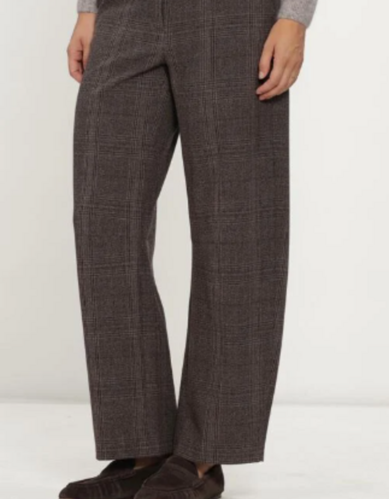 Cambio Pantalon Edita Mouline Check Brown/Grey