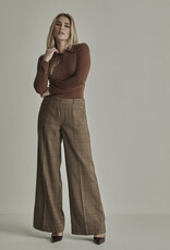 Para MI Pantalon Lizzy/ Check Deep Brown Ruit