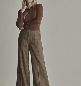 Para MI Pantalon Lizzy/ Check Deep Brown Ruit