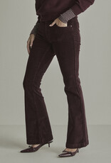 Para MI Pantalon Jade Vintage Corduroy Burgundy Red