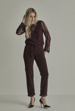 Para MI Pantalon Bobby Vintage Corduroy Burgundy Red
