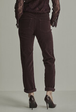 Para MI Pantalon Bobby Vintage Corduroy Burgundy Red
