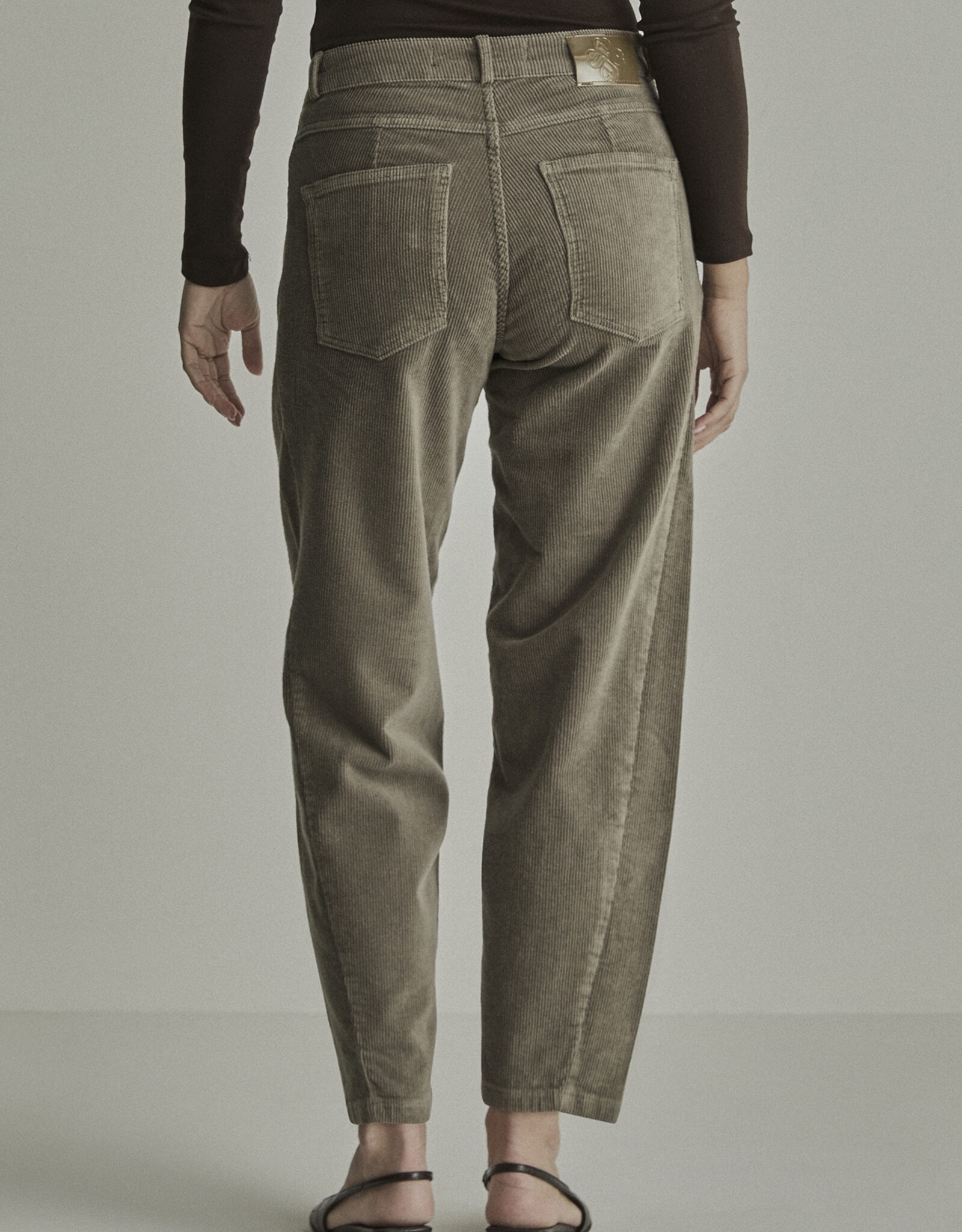 Para MI Pantalon Coco Vintage Corduroy Ivory Grey