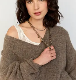 Bellamy Pullover Poppy Taupe Melange