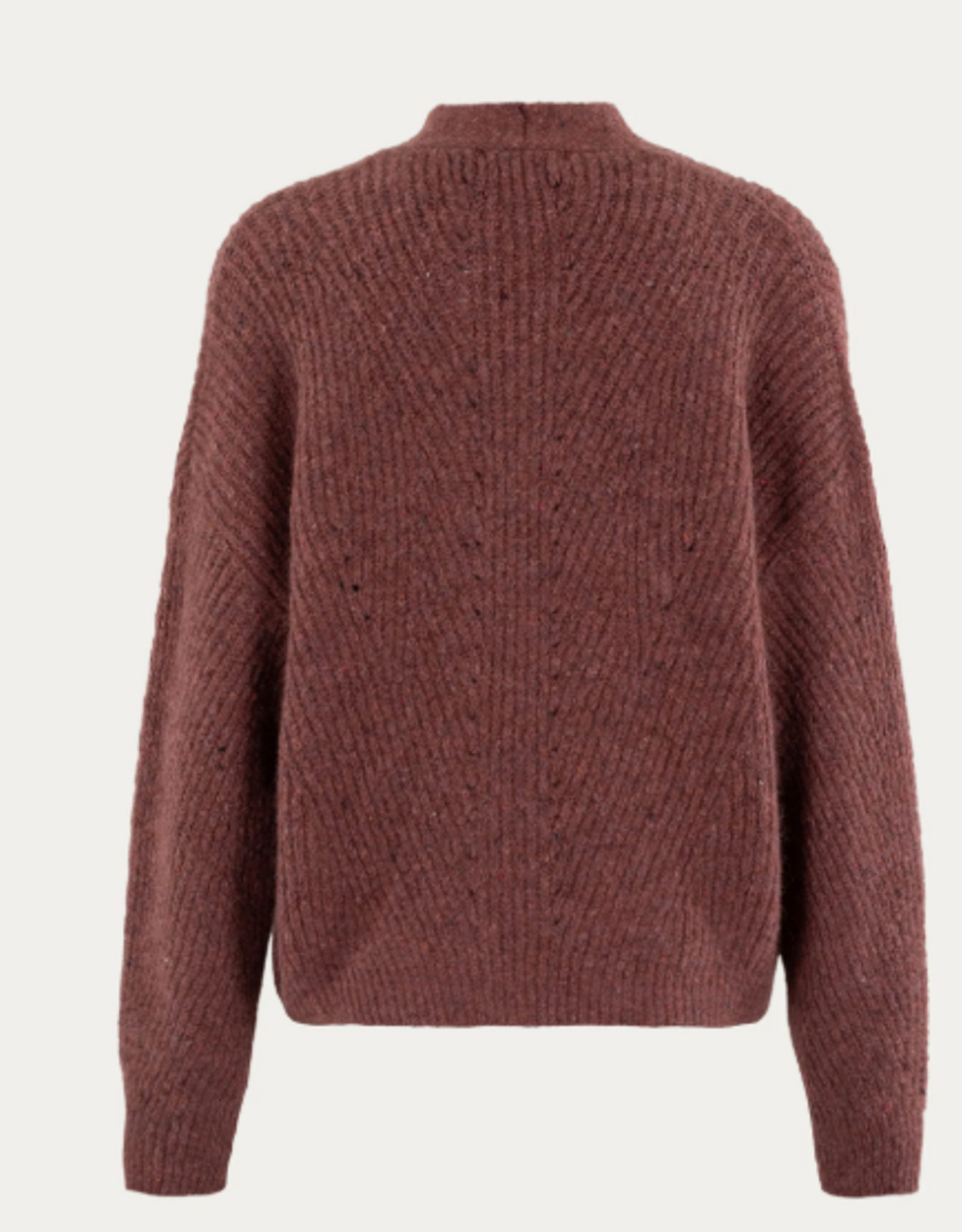 Bellamy Vest Michelle Shawl Kraag Dark Blush
