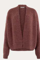 Bellamy Vest Michelle Shawl Kraag Dark Blush