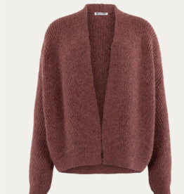 Bellamy Vest Michelle Shawl Kraag Dark Blush
