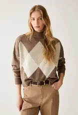 PENNYBLACK Pullover Andore Wybert Block Beige Bruin Creme