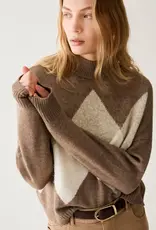 PENNYBLACK Pullover Andore Wybert Block Beige Bruin Creme