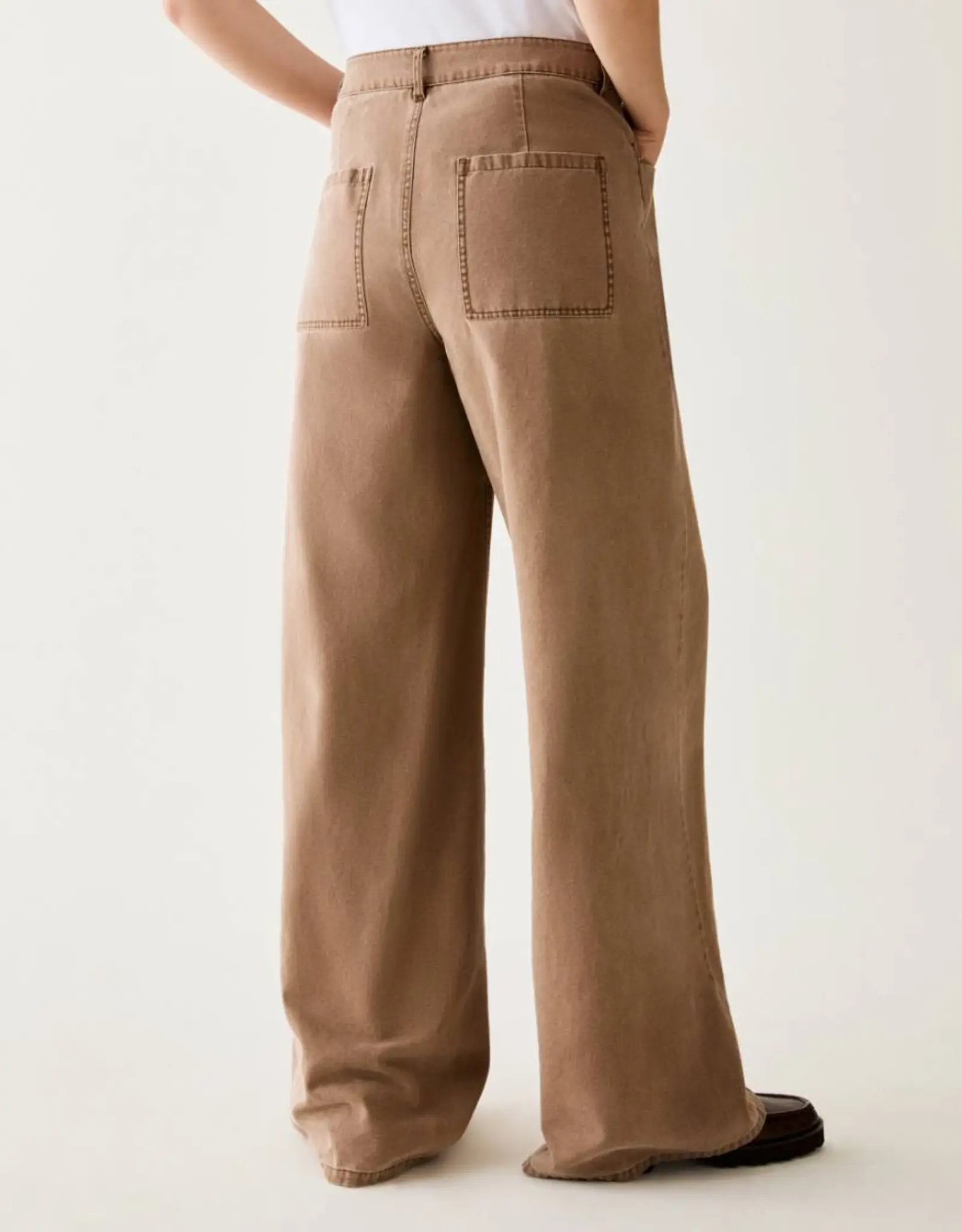 PENNYBLACK Grammo Jeans Wijd Tabacco