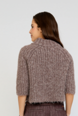 Moscow Vest Robin 3/4/ Mouw Coffee Bean Solid