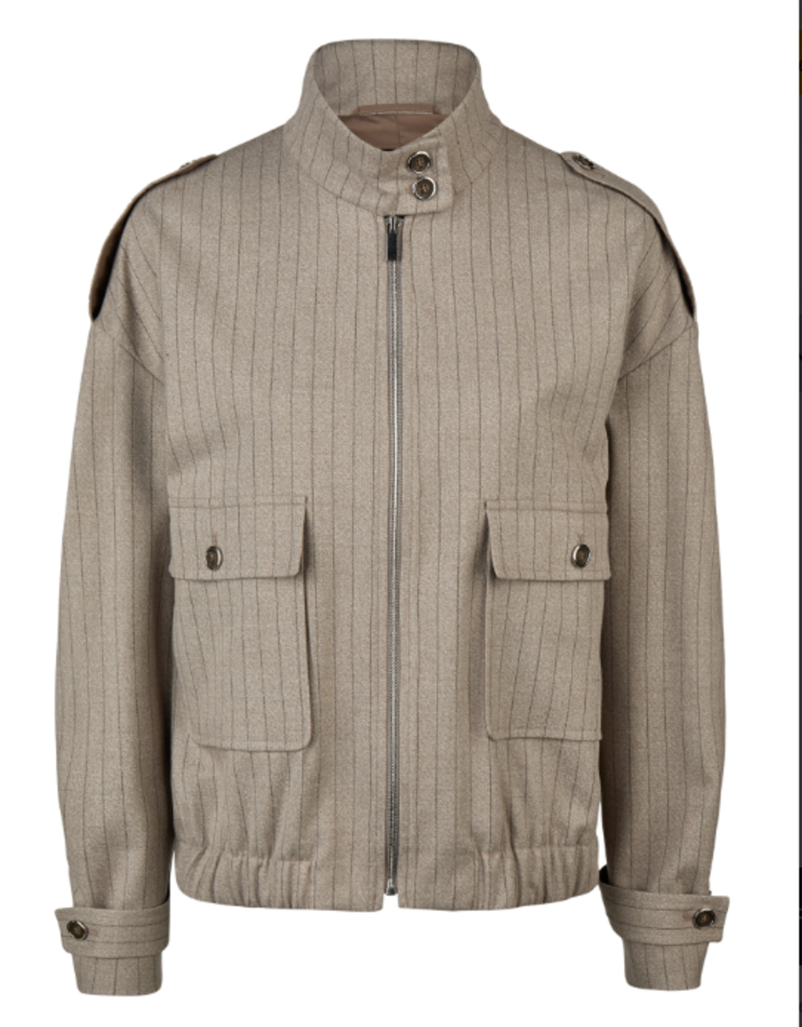 Marc Aurel Bomberjack Streep Taupe Varied