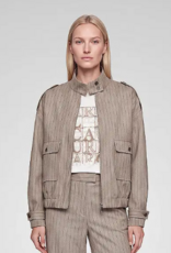 Marc Aurel Bomberjack Streep Taupe Varied