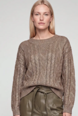 Marc Aurel Pullover Metallic Kabel Taupe