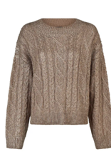 Marc Aurel Pullover Metallic Kabel Taupe