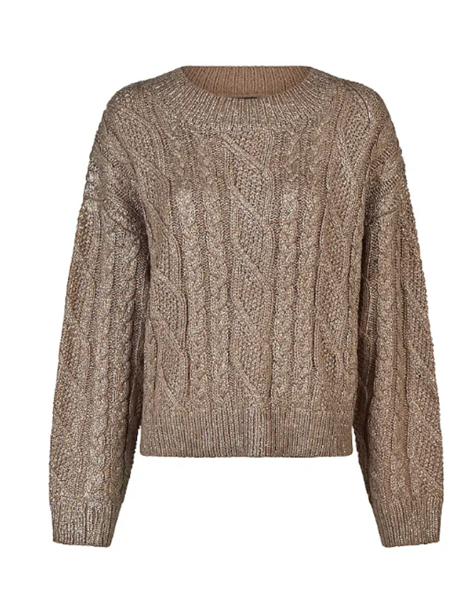 Marc Aurel Pullover Metallic Kabel Taupe