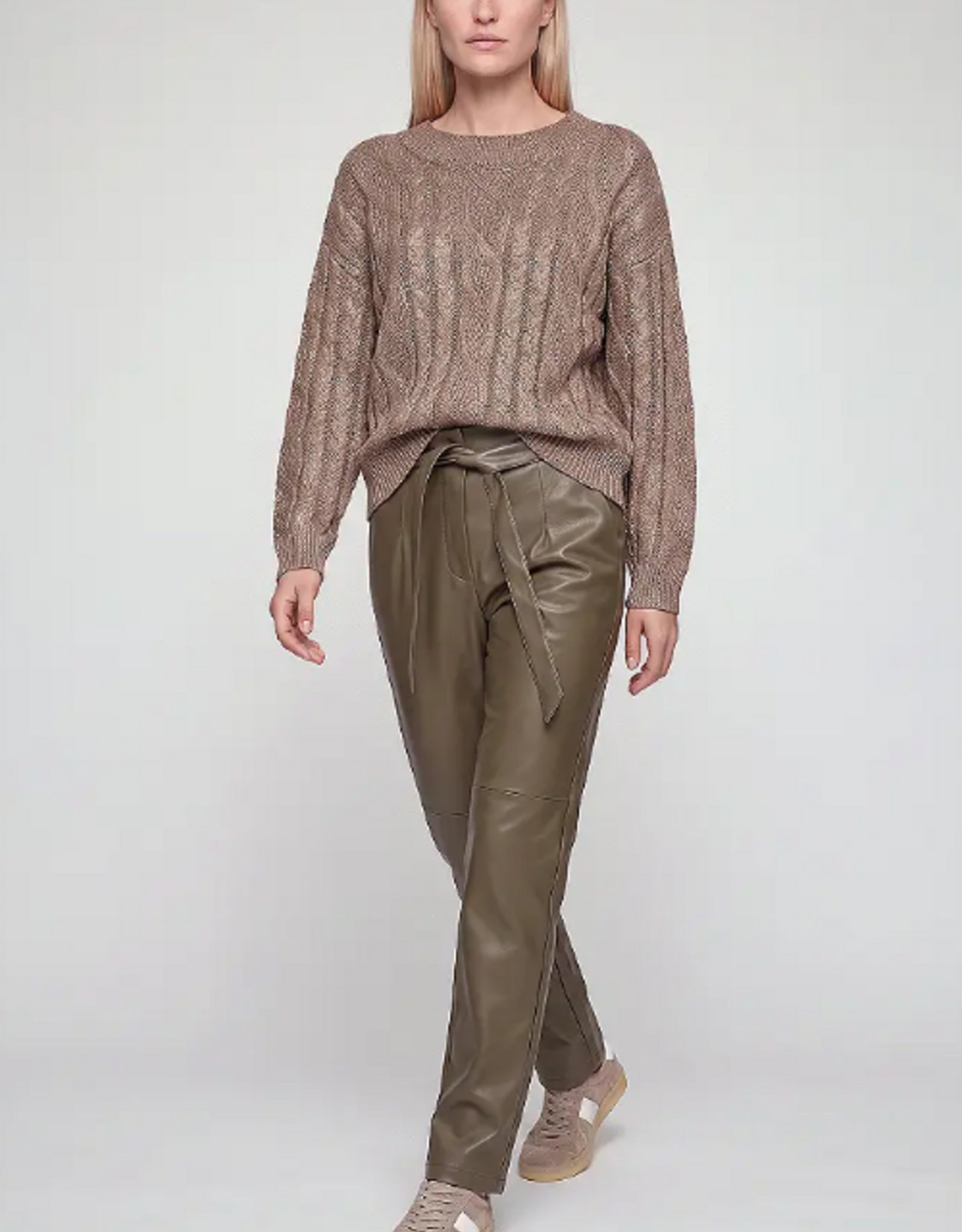 Marc Aurel Pullover Metallic Kabel Taupe