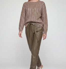Marc Aurel Pullover Metallic Kabel Taupe