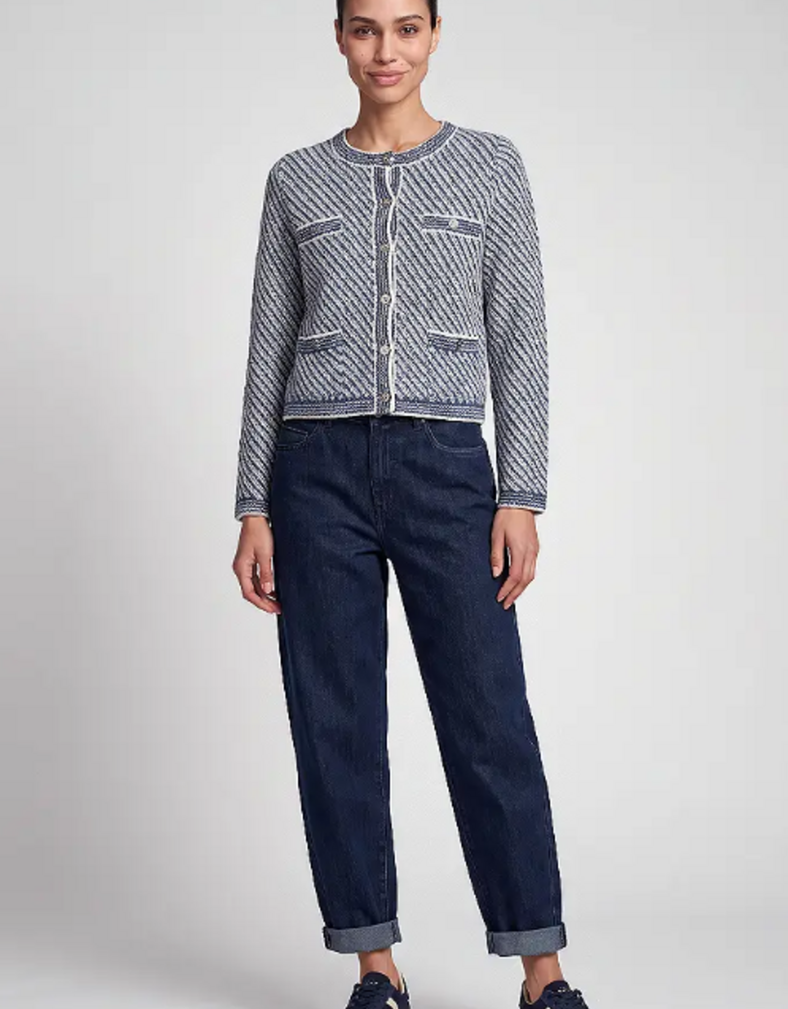 Marc Aurel Vestjasje Streep Blauw Wit