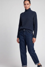 Marc Aurel Pullover A-Symetrische Rits Blue Varied