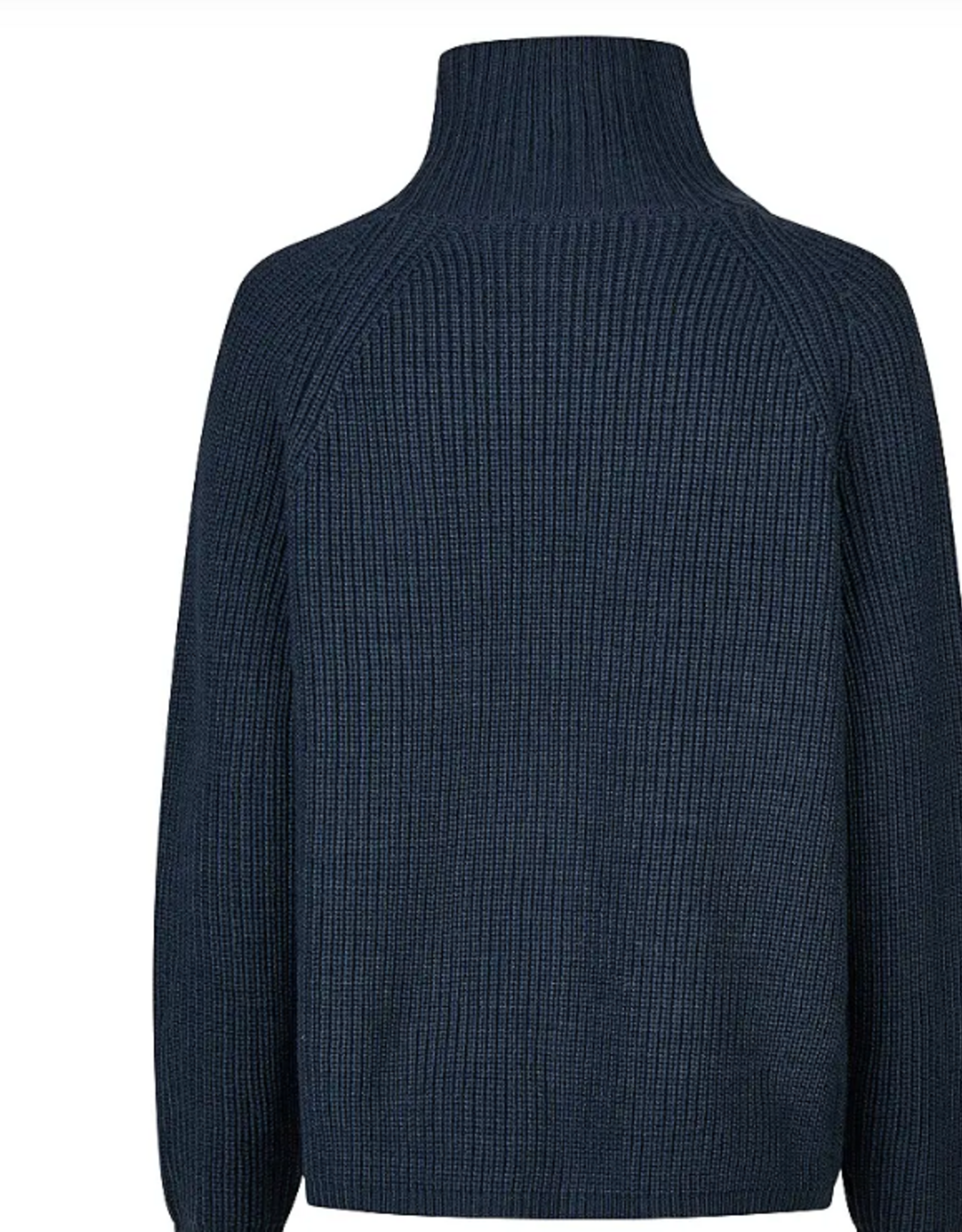Marc Aurel Pullover A-Symetrische Rits Blue Varied