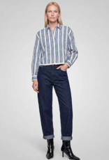 Marc Aurel Blouse Blauw Wit Streep