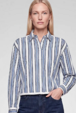 Marc Aurel Blouse Blauw Wit Streep
