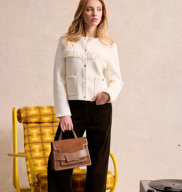 Leo&Ugo Vest Amalia Off White Fringe