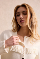 Leo&Ugo Vest Amalia Off White Fringe
