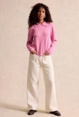 Leo&Ugo Pullover Polo Pailletten Pink