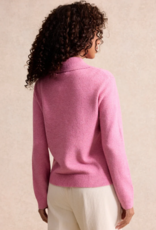 Leo&Ugo Pullover Polo Pailletten Pink
