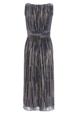 Swing Jurk Cocktail Pleated Navy/Multi