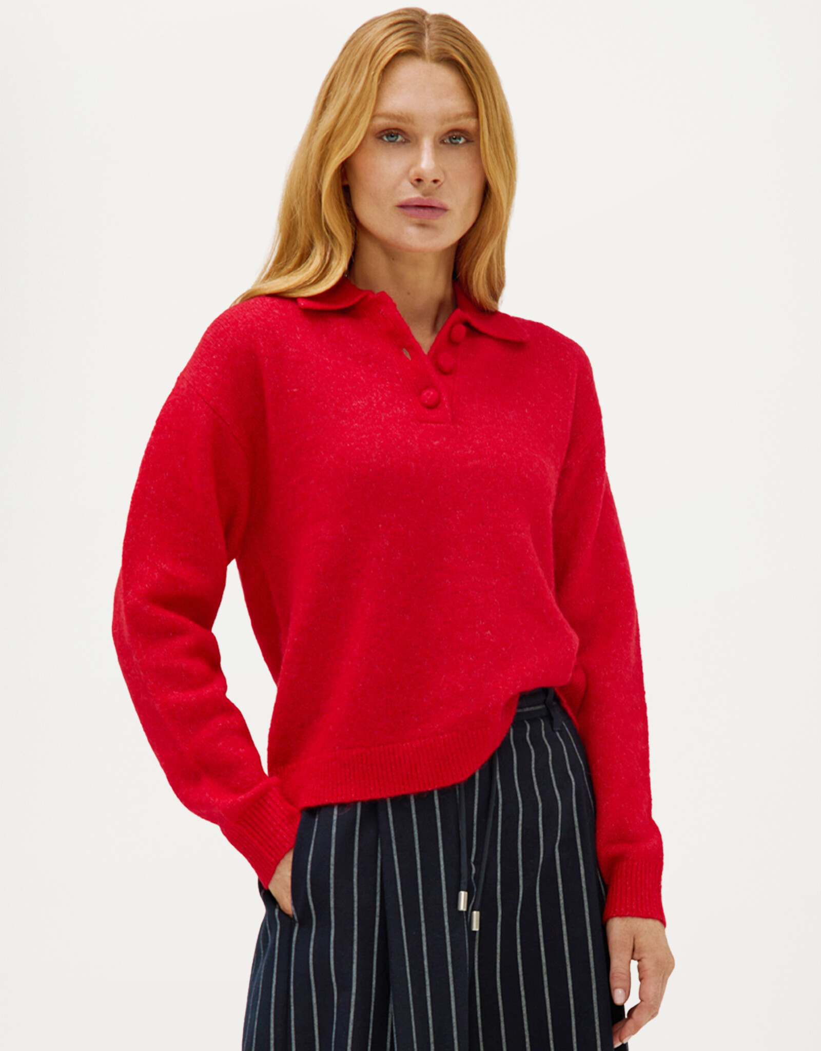 Josephine &CO Cielo Polo Pullover Red