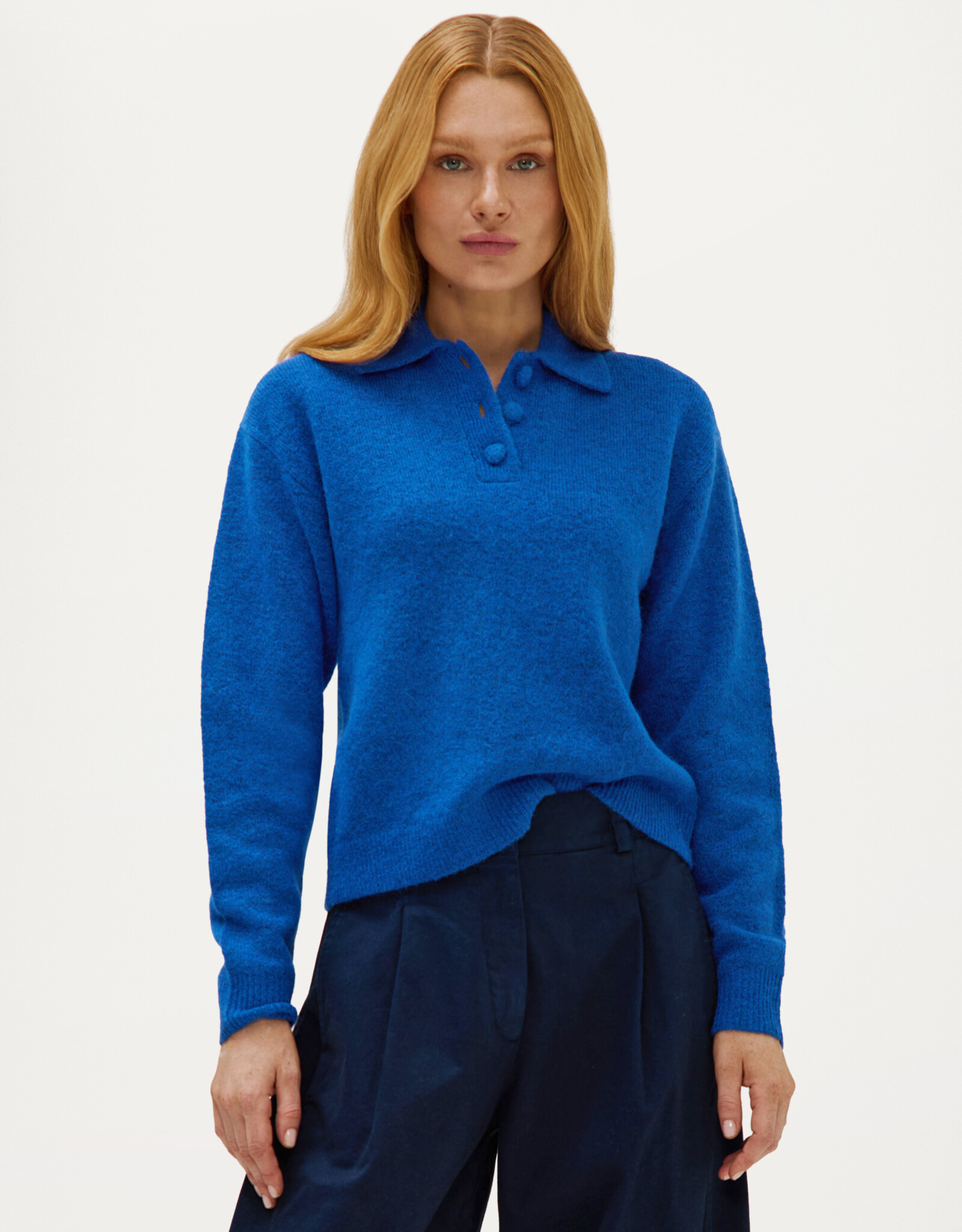Josephine &CO Cielo Polo Pullover Cobalt Blue