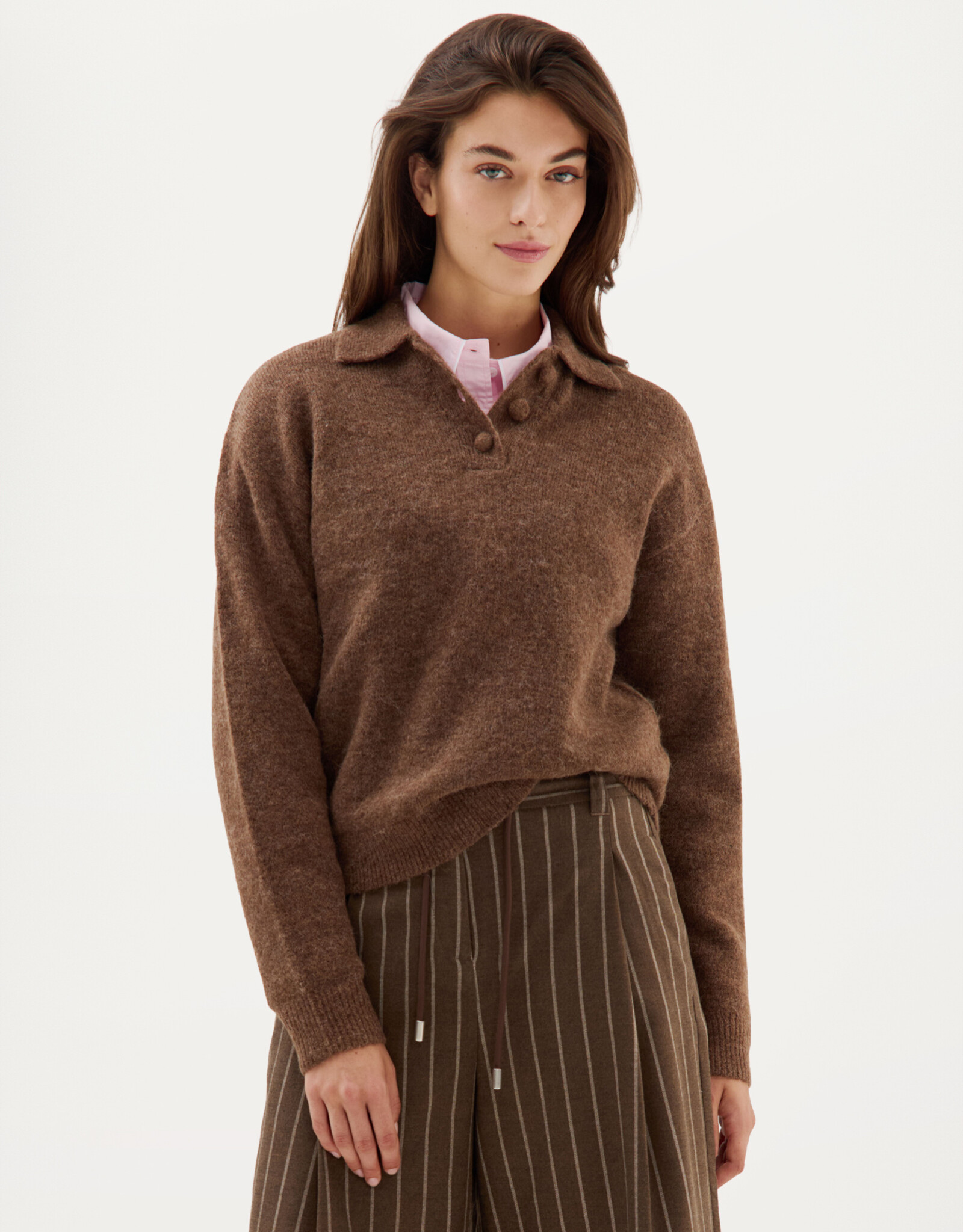 Josephine &CO Cielo Polo Pullover Brown
