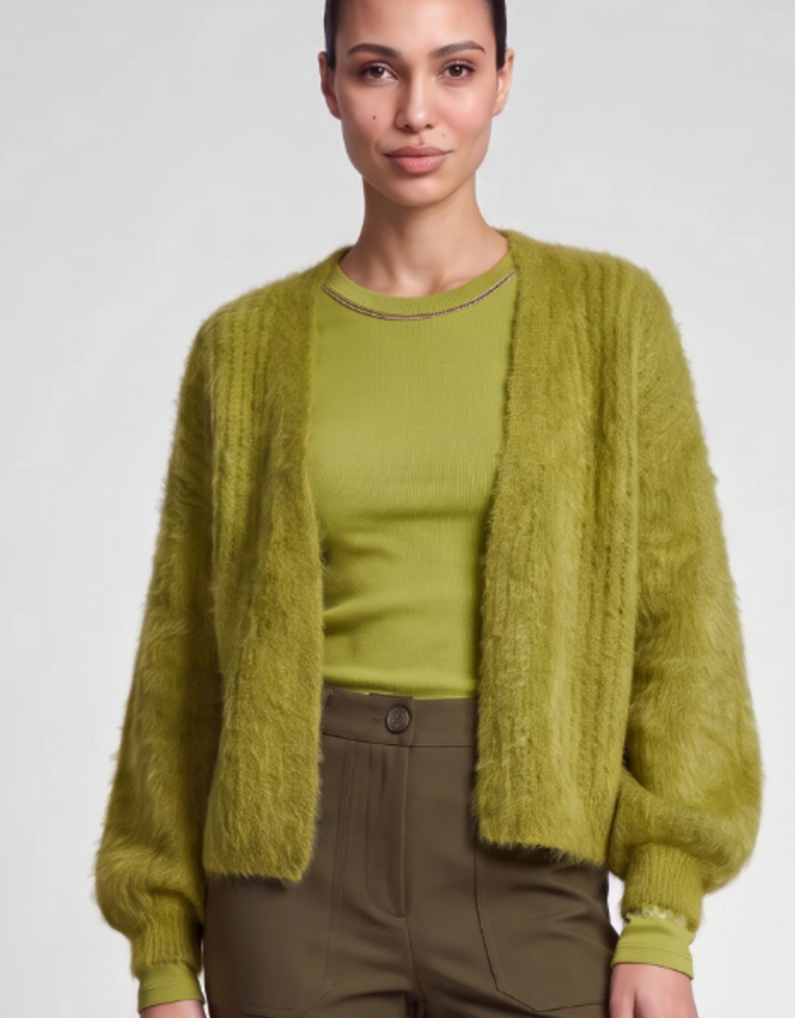 Marc Aurel Vest V-Hals Wasabi