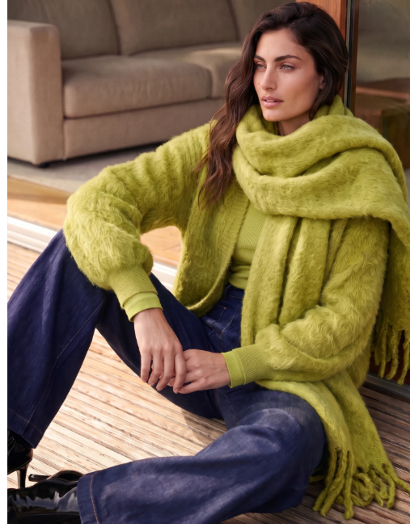Marc Aurel Vest V-Hals Wasabi
