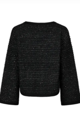 Marc Aurel Pullover V-Hals Glitter Zwart