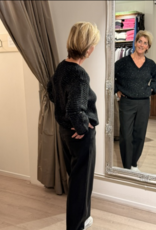 Marc Aurel Pullover V-Hals Glitter Zwart