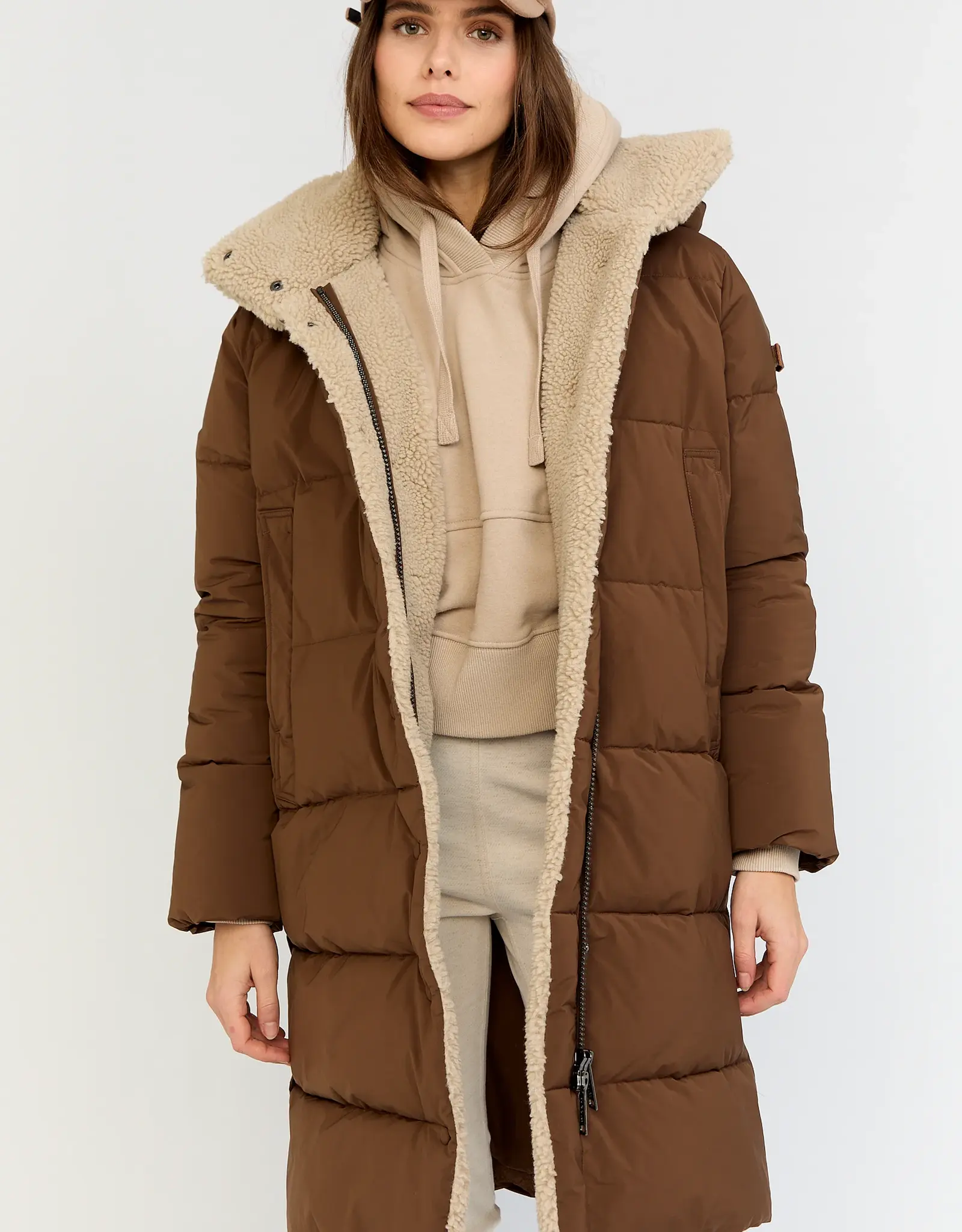 Moscow Jas Vally Met Capuchon Dons Cognac