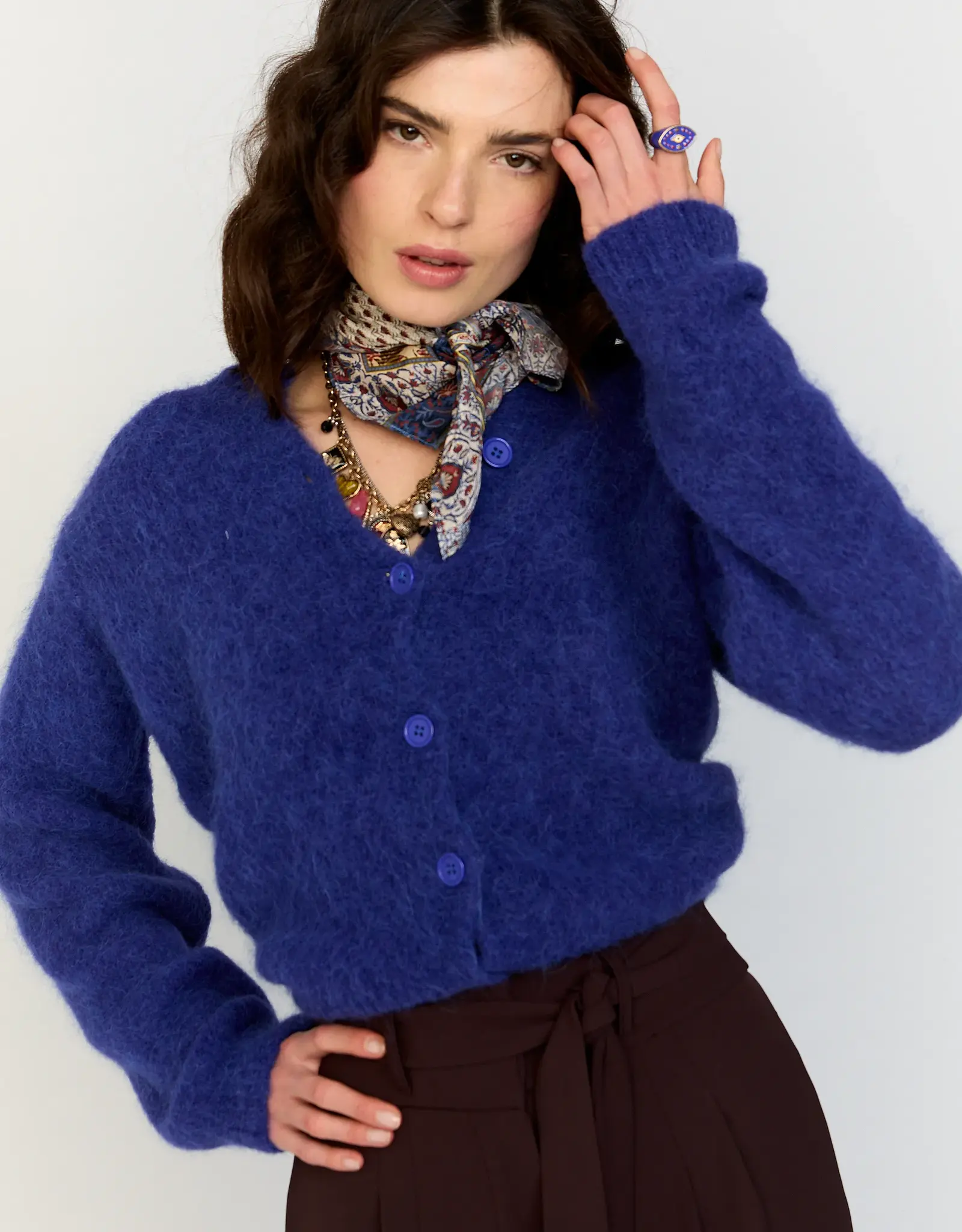 Bellamy Vest Thori R-Hals China Blue Solid