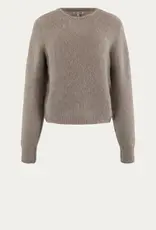 Bellamy Pullover Thine R-Hals Taupe Solid