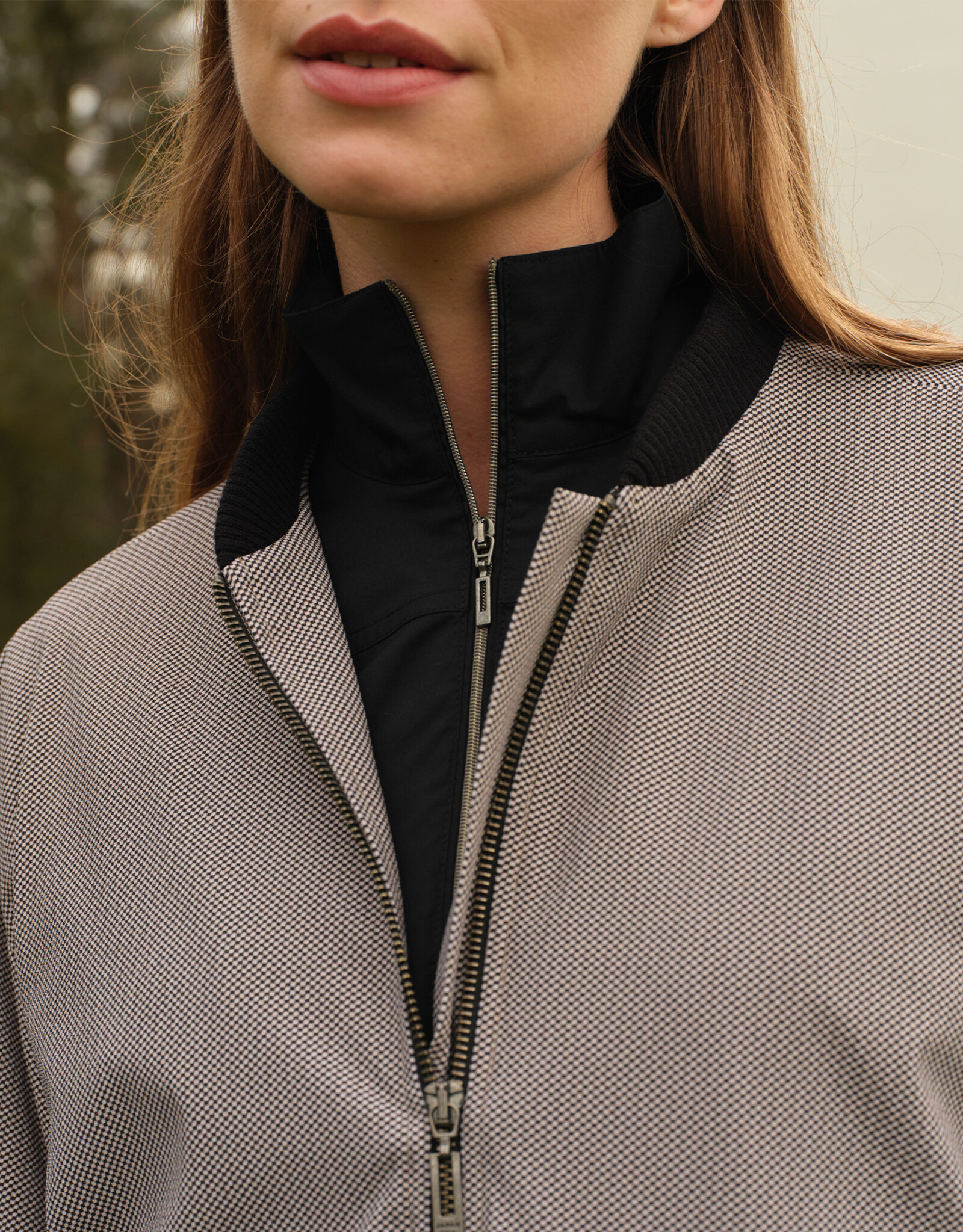 JapanTKY Bomber Jack Ayuna Black Creme
