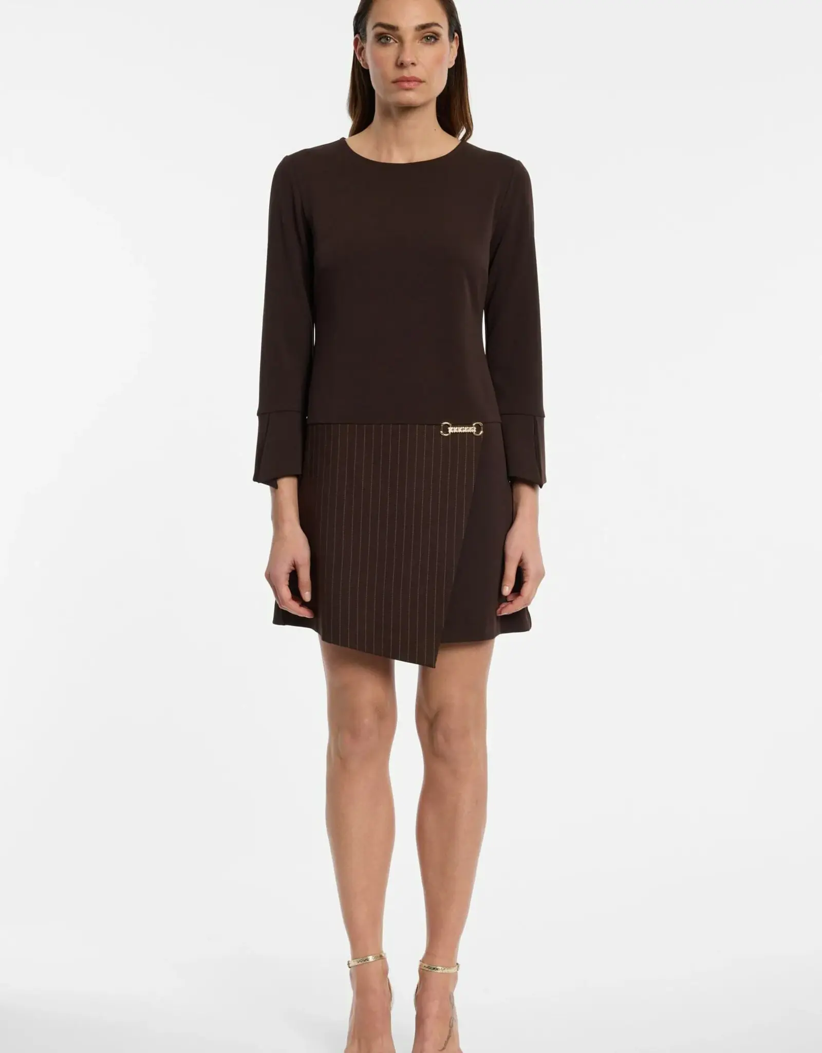Ana Alcazar Jurk TOO PIECES LOOK Jurk Choco