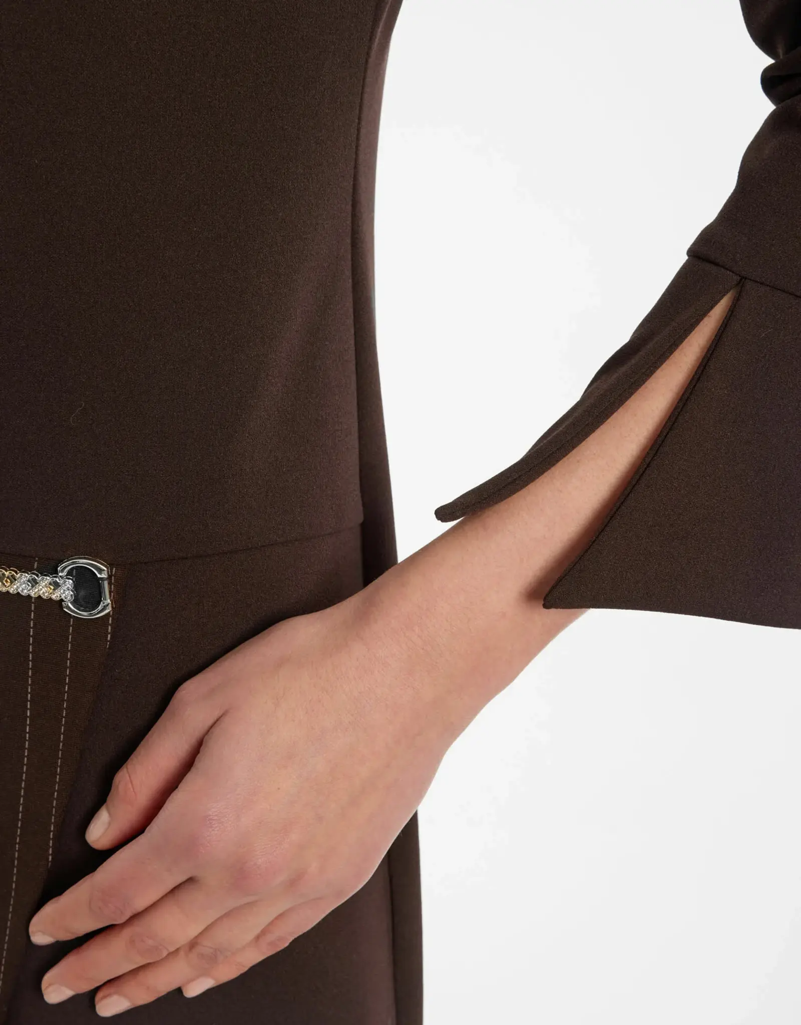 Ana Alcazar Jurk TOO PIECES LOOK Jurk Choco