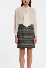 Ana Alcazar Tweed Zwart Gemeleerd Rokje
