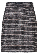 Ana Alcazar Tweed Zwart Gemeleerd Rokje